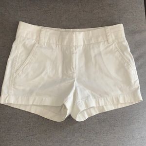 White J. Crew Chino Shorts